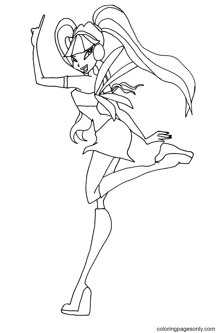 Musa Winx Coloring Page Free Printable Coloring Pages