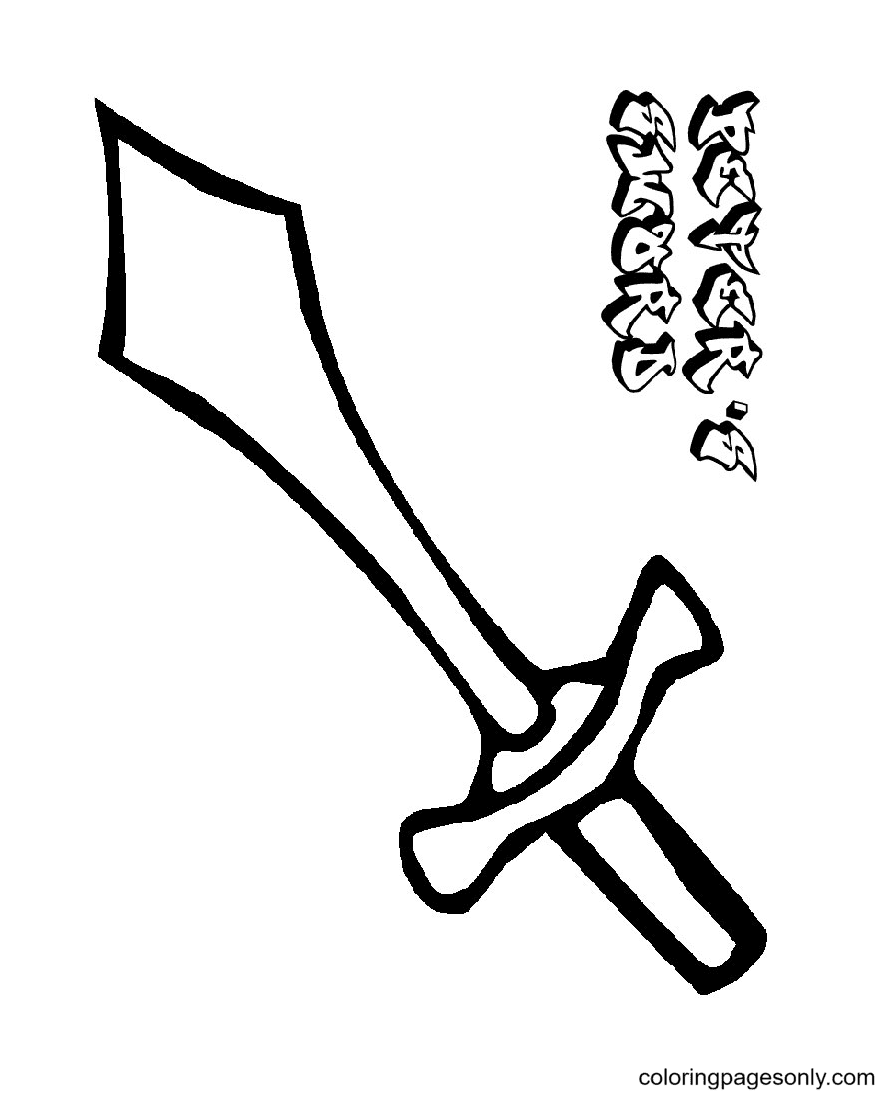 63 Sword Coloring Pages