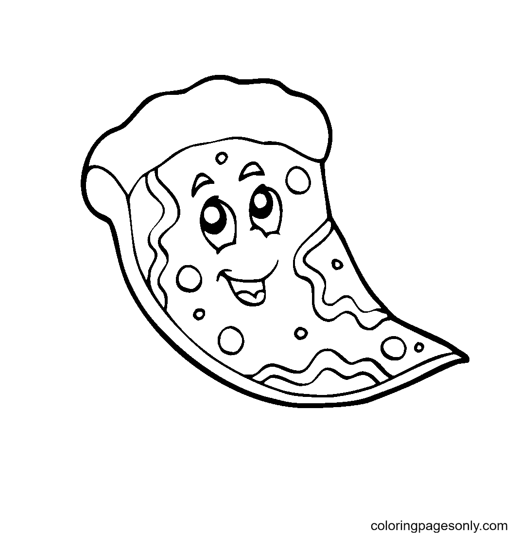 Pizza Template Coloring Page Free Printable Coloring Pages