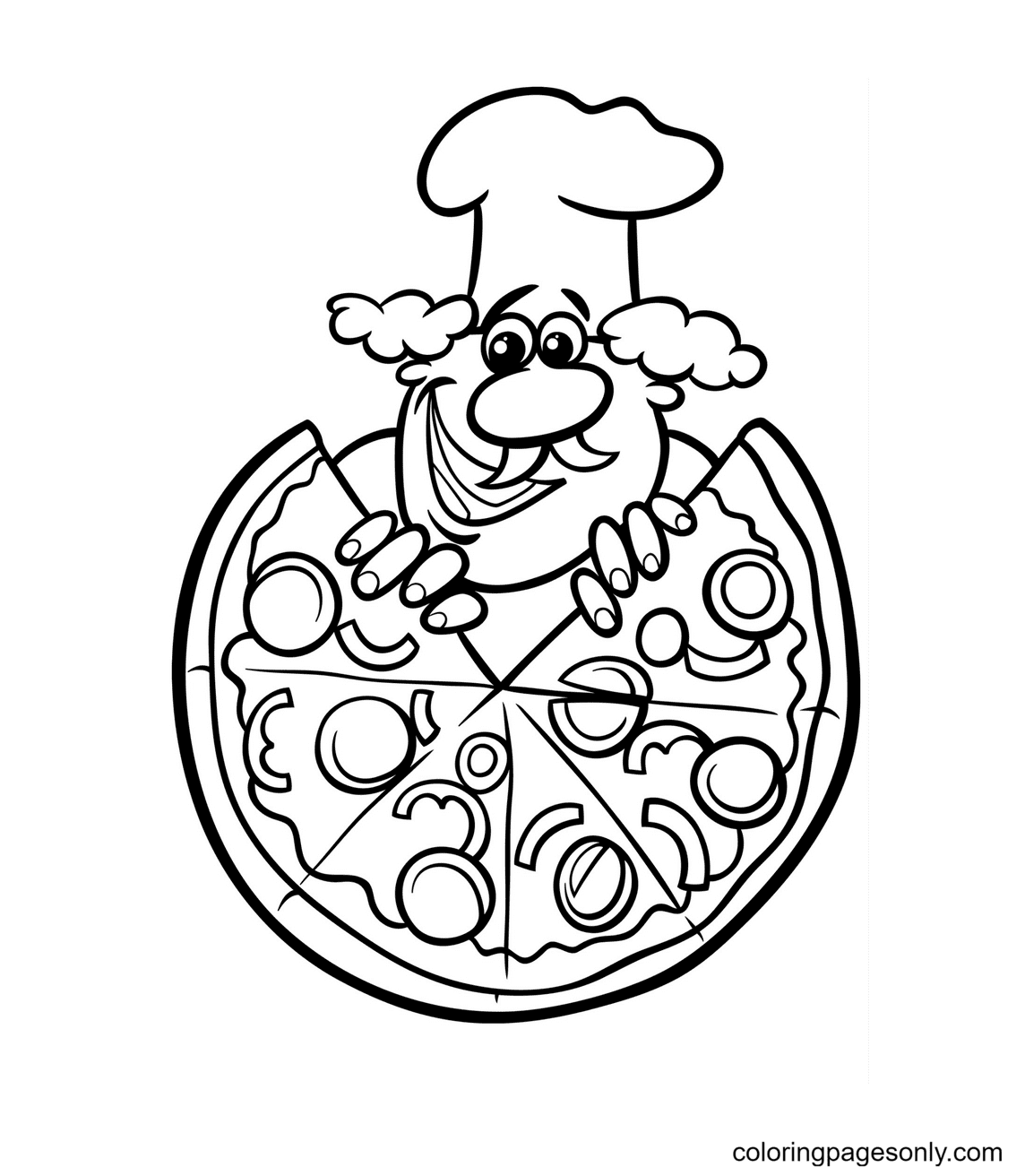 84 Pizza Coloring Pages