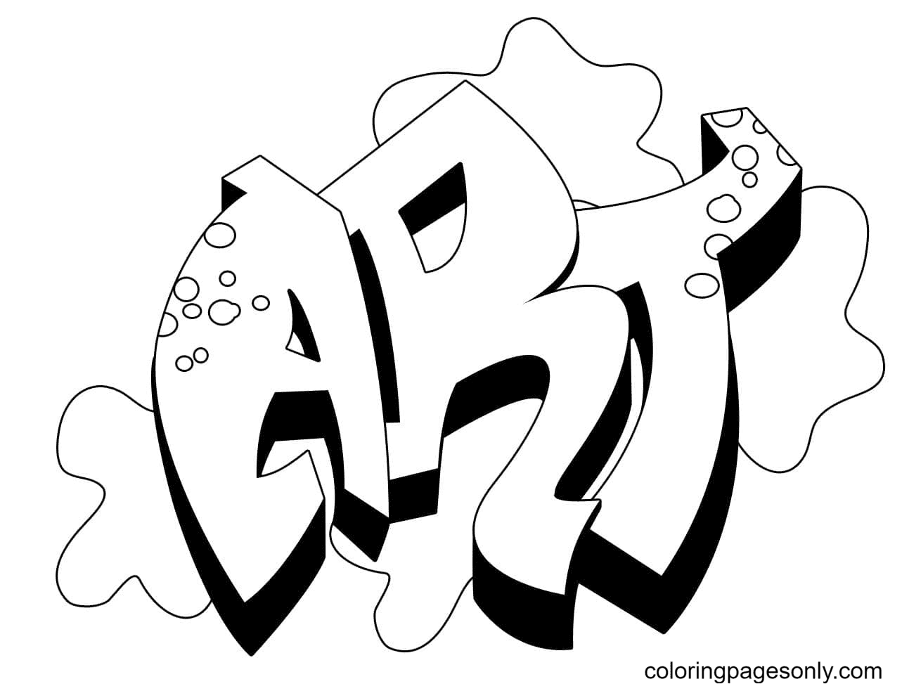 Angel Graffiti Coloring Page Free Printable Coloring Pages