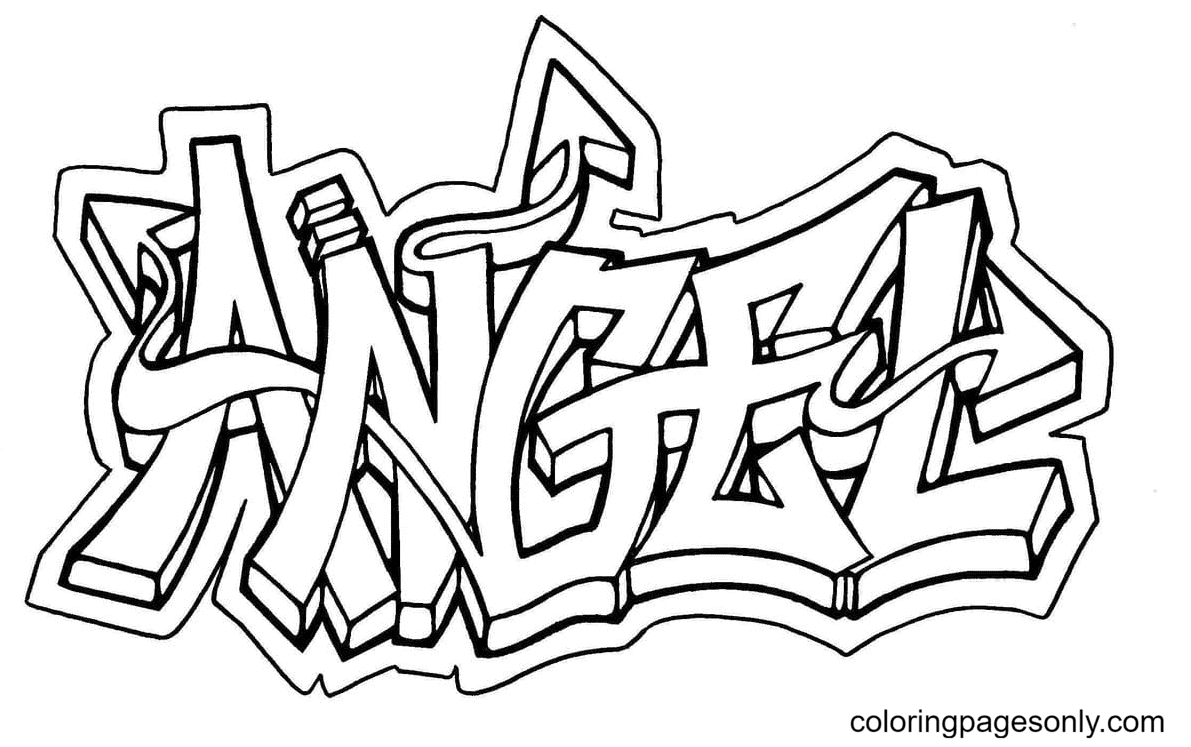 graffiti text graffiti words coloring pages pin on adult coloring