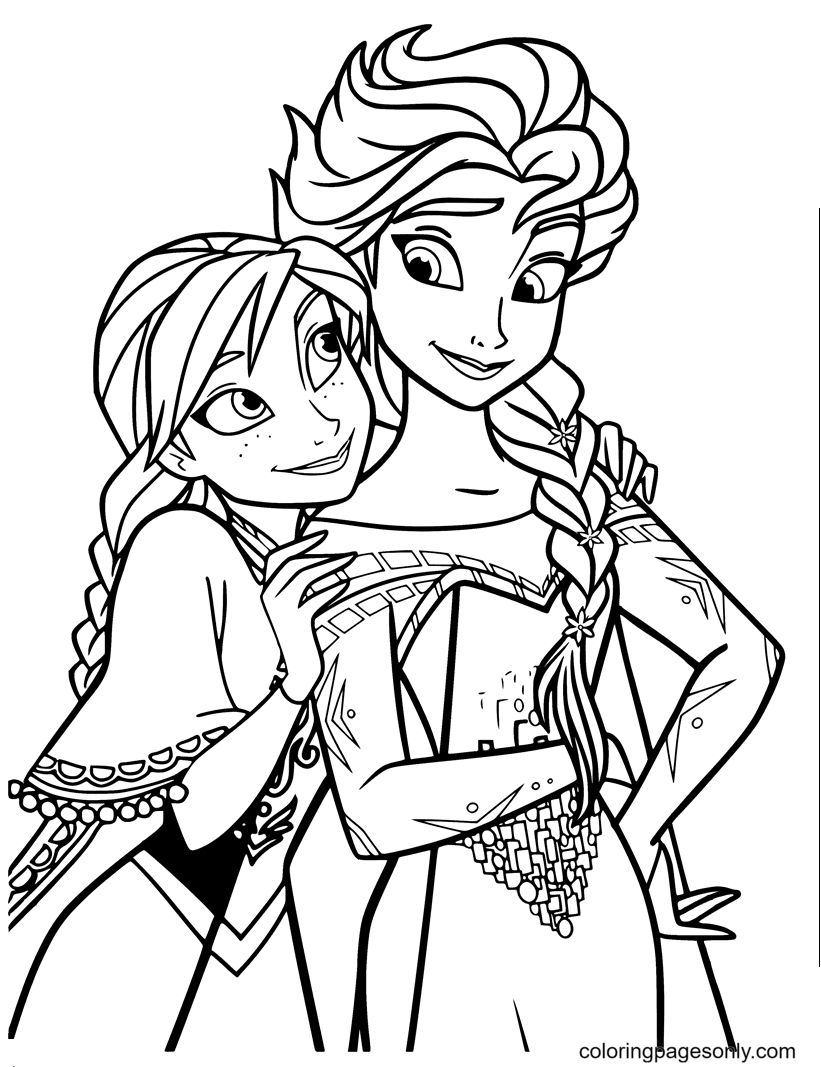 Coloring Pages For Frozen Movie