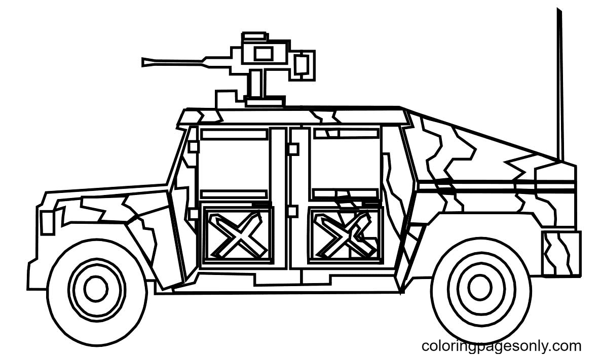 Army Jeep Coloring Pages Jeep Coloring Pages P??ginas para colorear