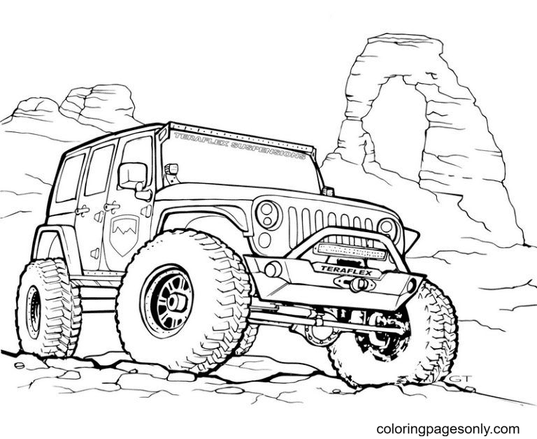 44 Jeep Coloring Pages - ColoringPagesOnly.com