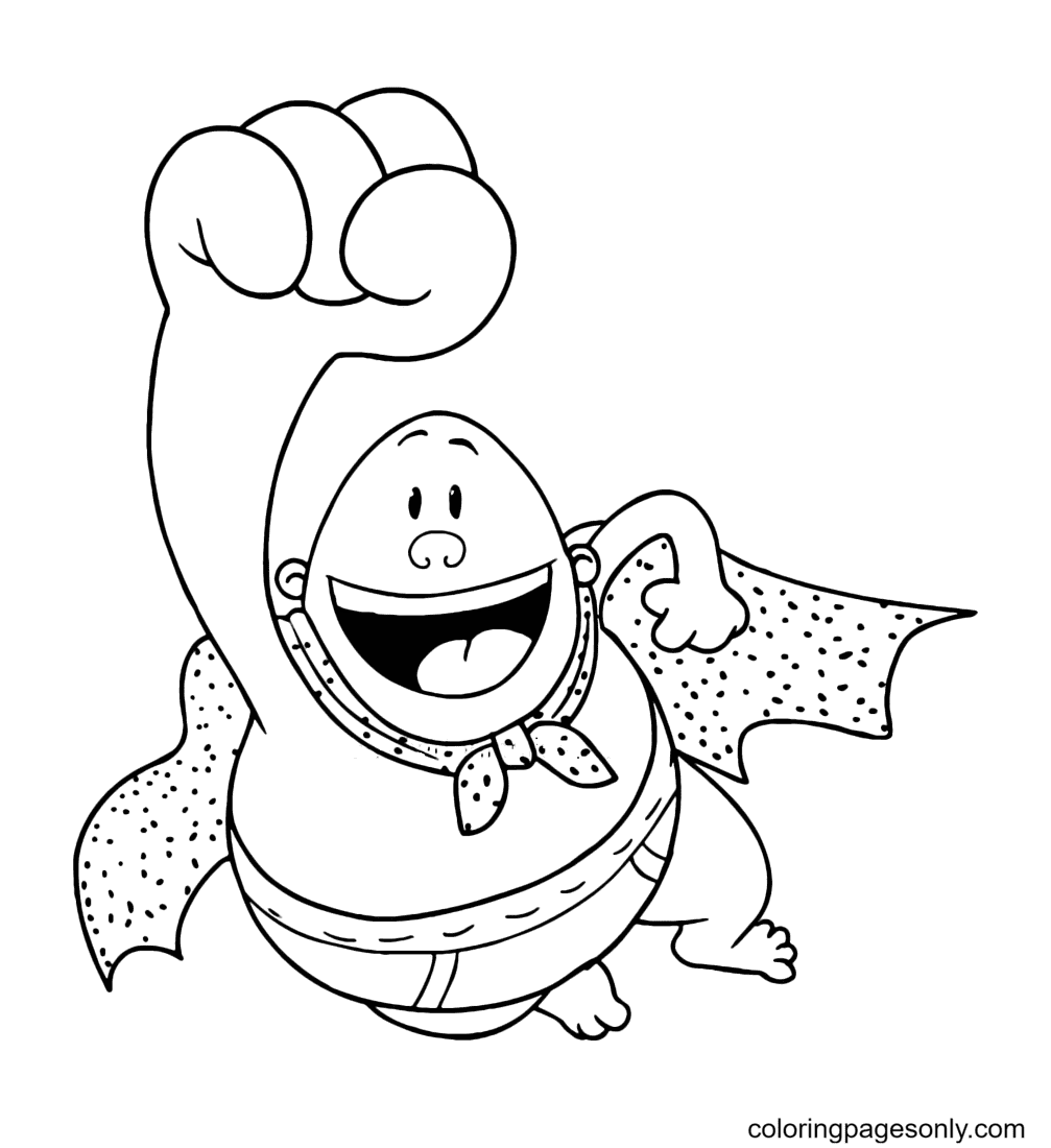 Captain Underpants Superhero Coloring Page - Free Printable Coloring Pages