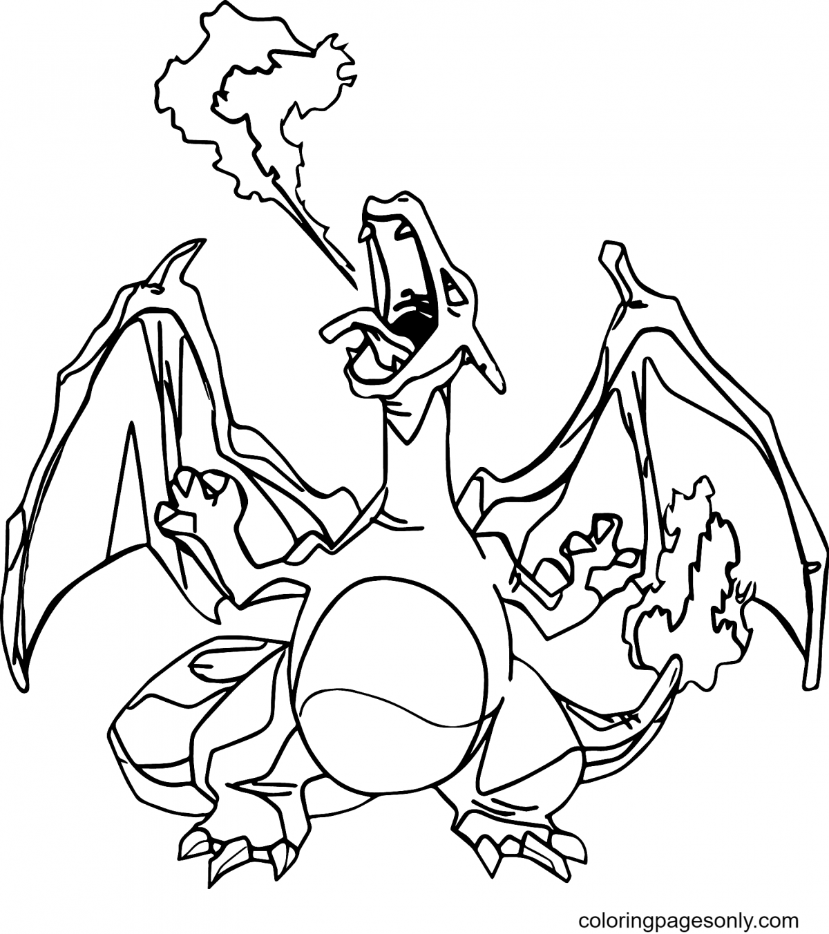 Charizard Coloring Pages - Free Printable Coloring Pages