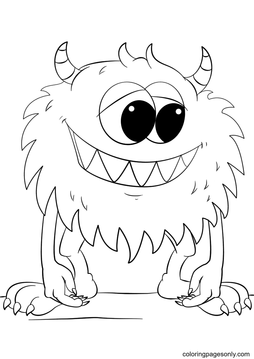 124 Free Printable Halloween Monsters Coloring Pages
