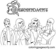 Descendants Coloring Pages - Coloring Pages For Kids And Adults