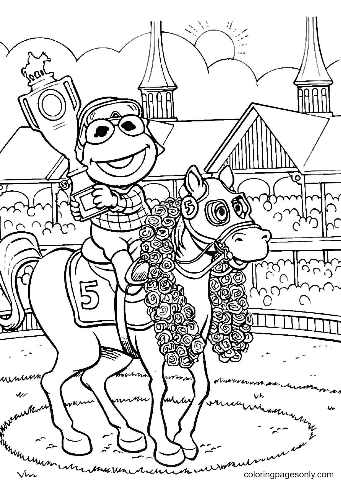 Baby Kermit Coloring Pages