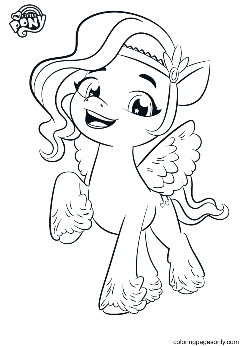 New Generation MLP G5 Characters Coloring Pages My Little Pony A New