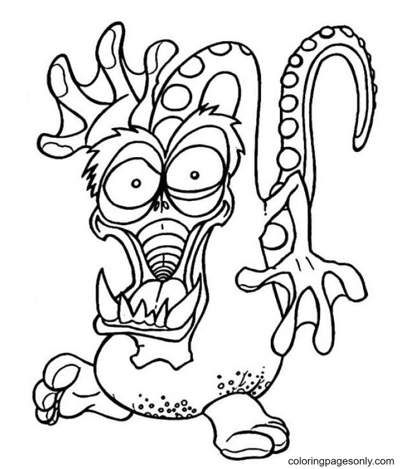124 Free Printable Halloween Monsters Coloring Pages