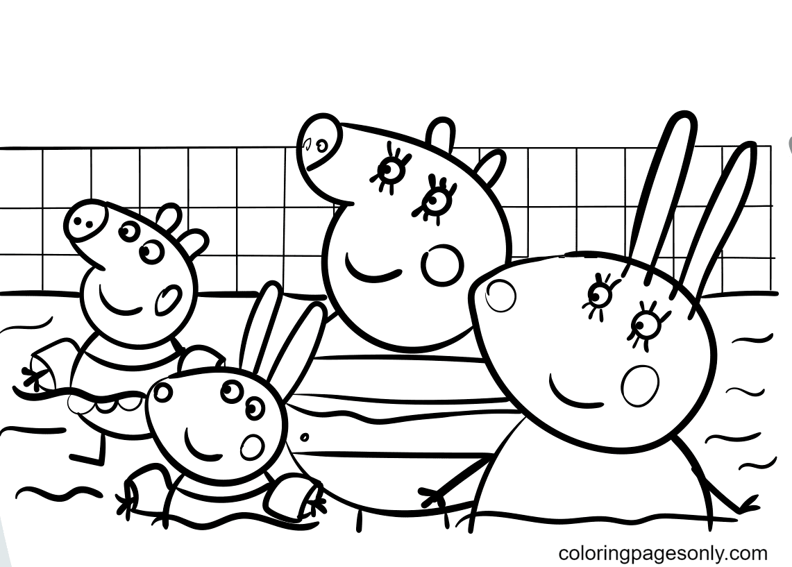 Top 140+ Peppa pig cartoon coloring pages