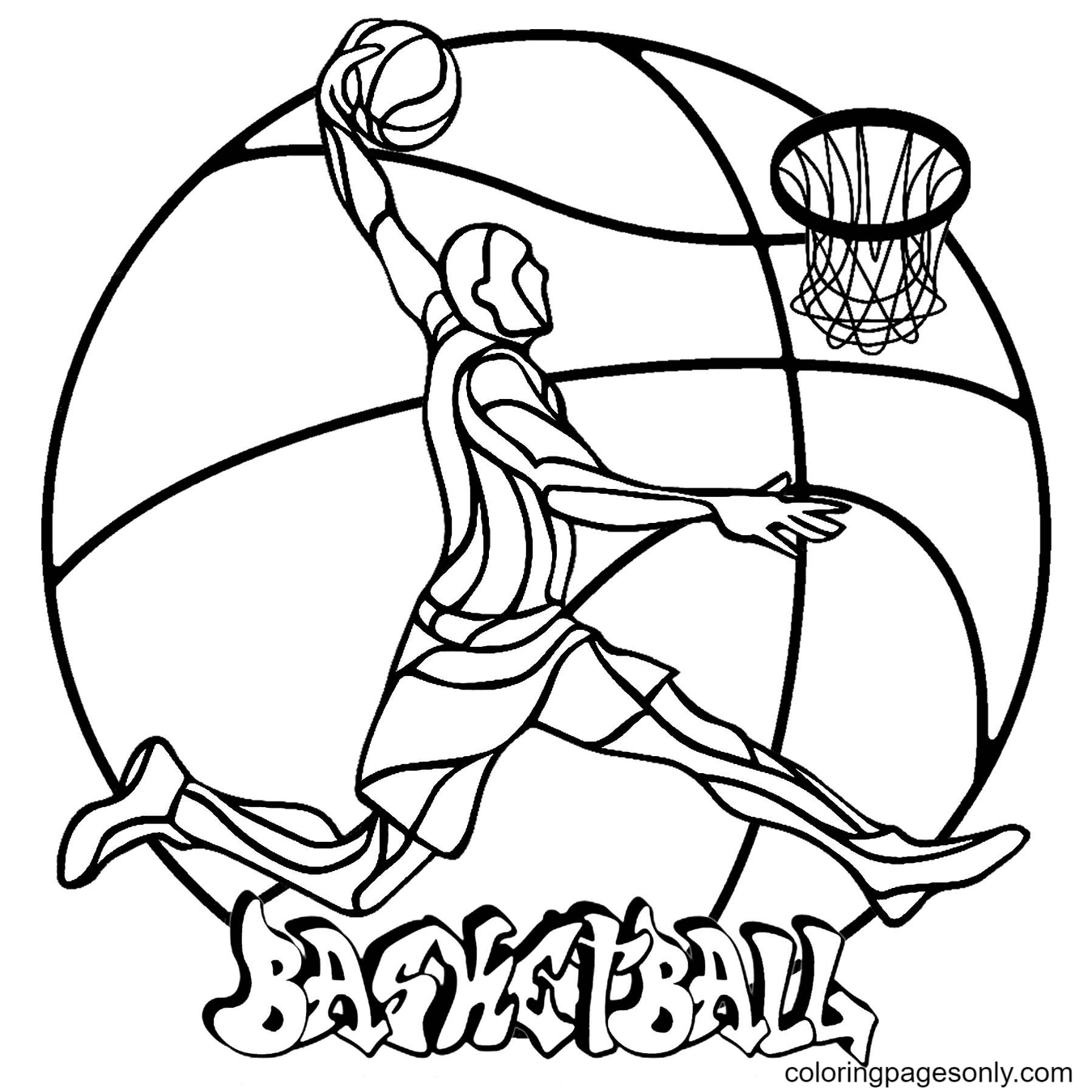 73 p??ginas para colorear de baloncesto para imprimir gratis