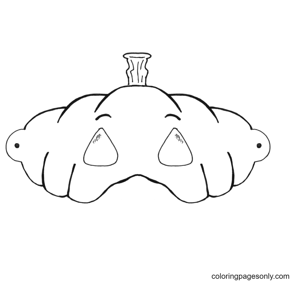 Halloween Coloring Mask Free Printable Coloring Pages