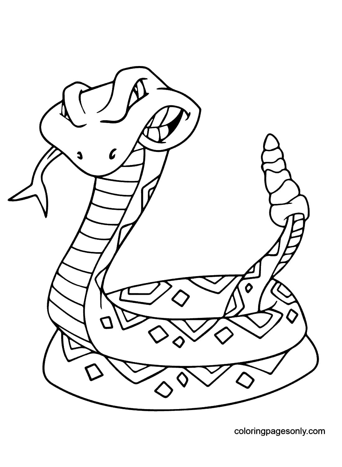 Rattlesnake Coloring Page - Free Printable Coloring Pages