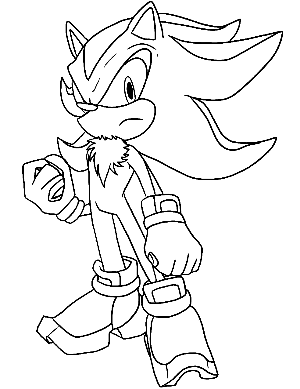52 Free Shadow the Hedgehog Coloring Pages