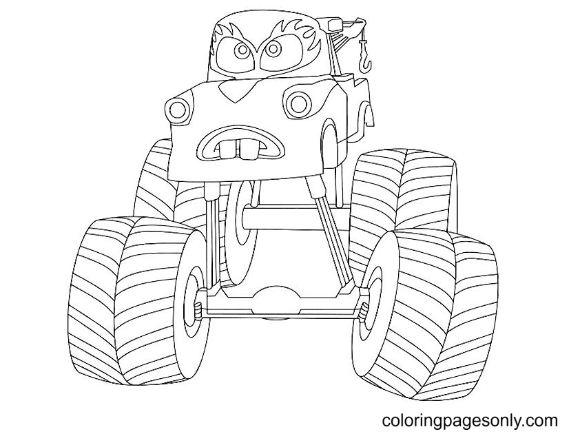 Hot Wheels Monster Truck Coloring Pages