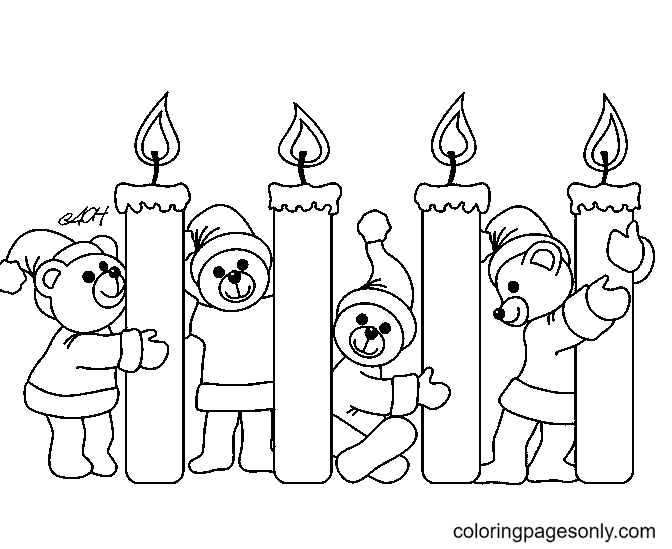 103 Free Printable Christmas Animals Coloring Pages