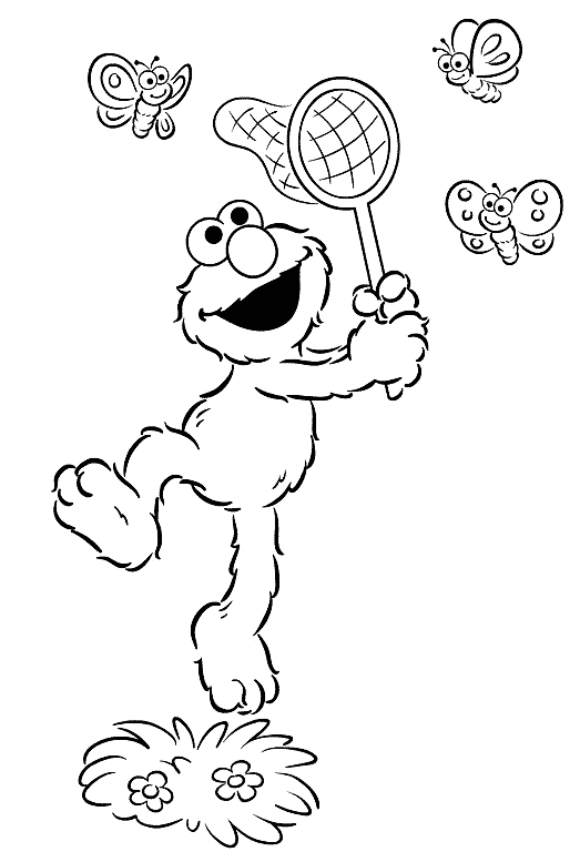 Letter E for Elmo Coloring Page Free Printable Coloring Pages