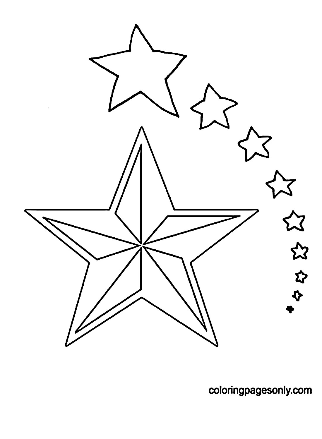 50 Star Coloring Pages
