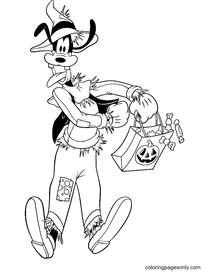 Hallween Pluto Coloring Page Free Printable Coloring Pages