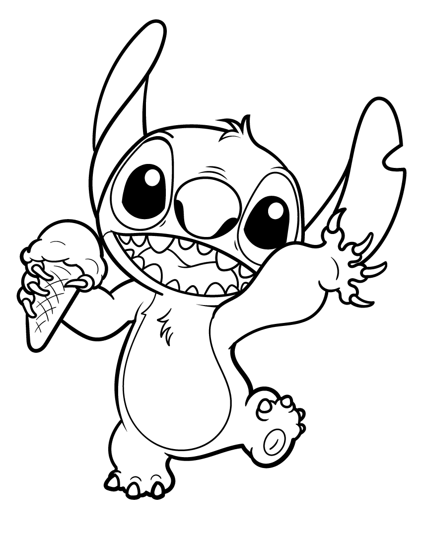 45 Stitch Coloring Pages
