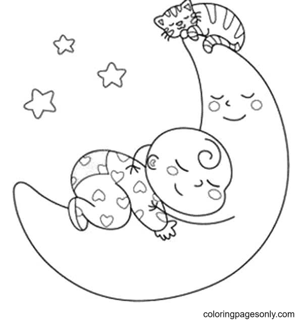 New Baby Boy Coloring Pages