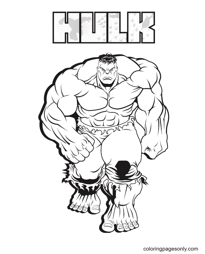 Free Hulk Face Coloring Pages Printable