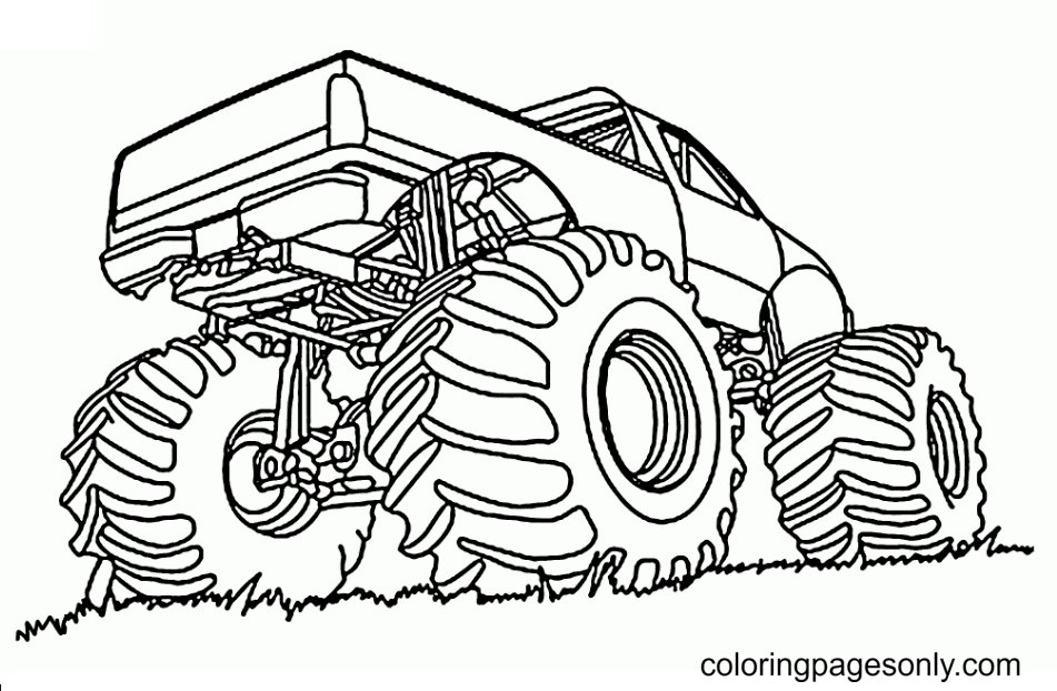 Famous Monster Truck Bigfoot Coloring Pages Monster Truck Coloring