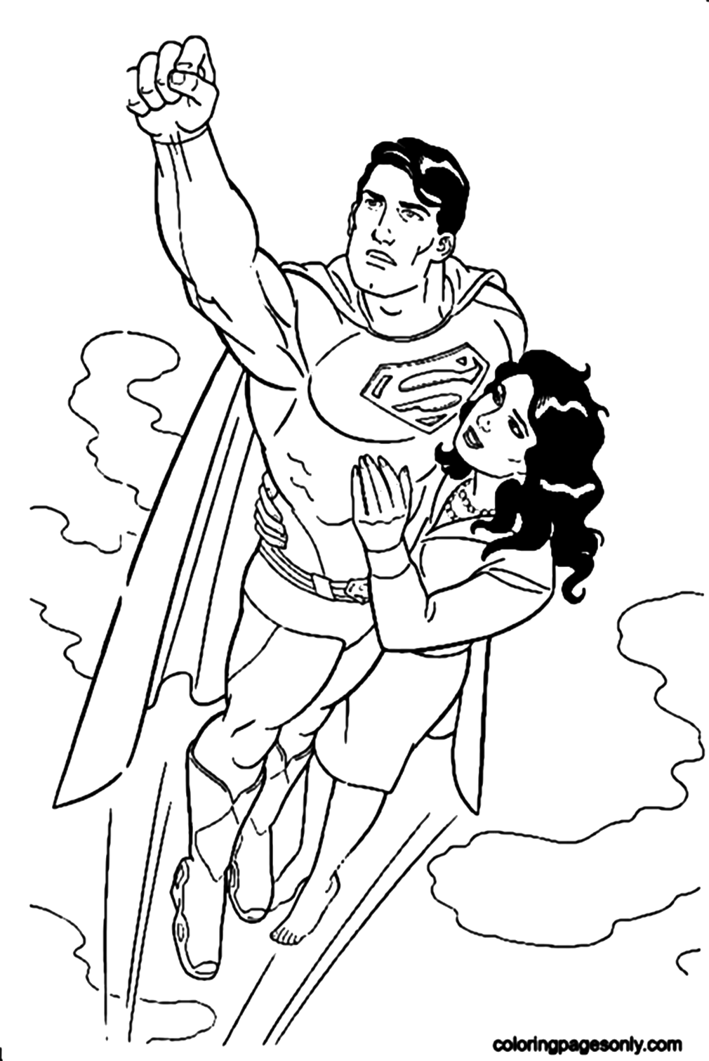 Superman Smile Coloring Pages Free Printable Coloring Pages