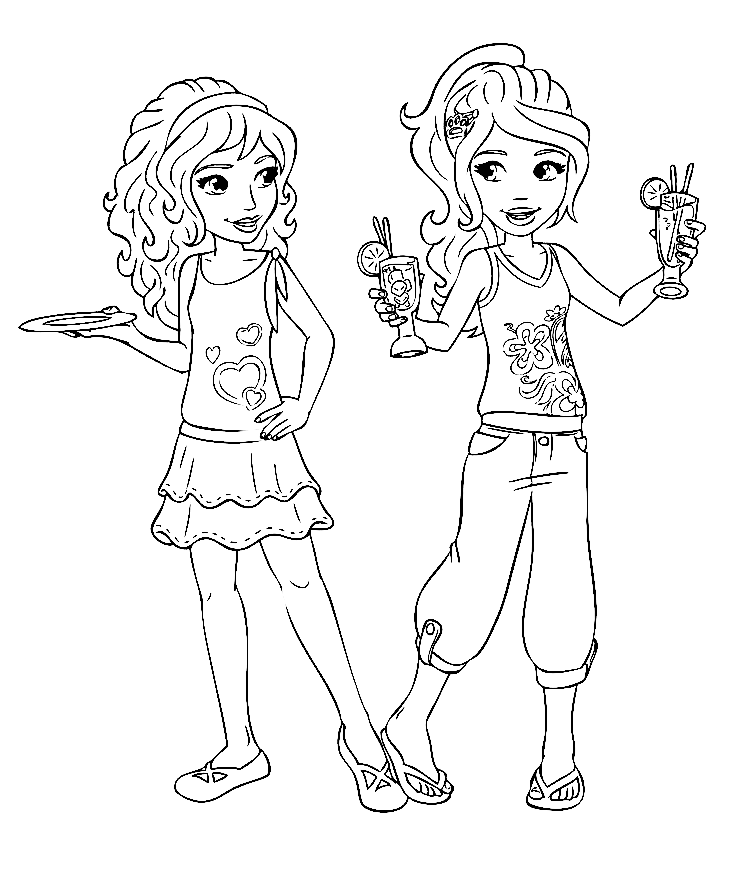 Barbie And Friends Coloring Pages