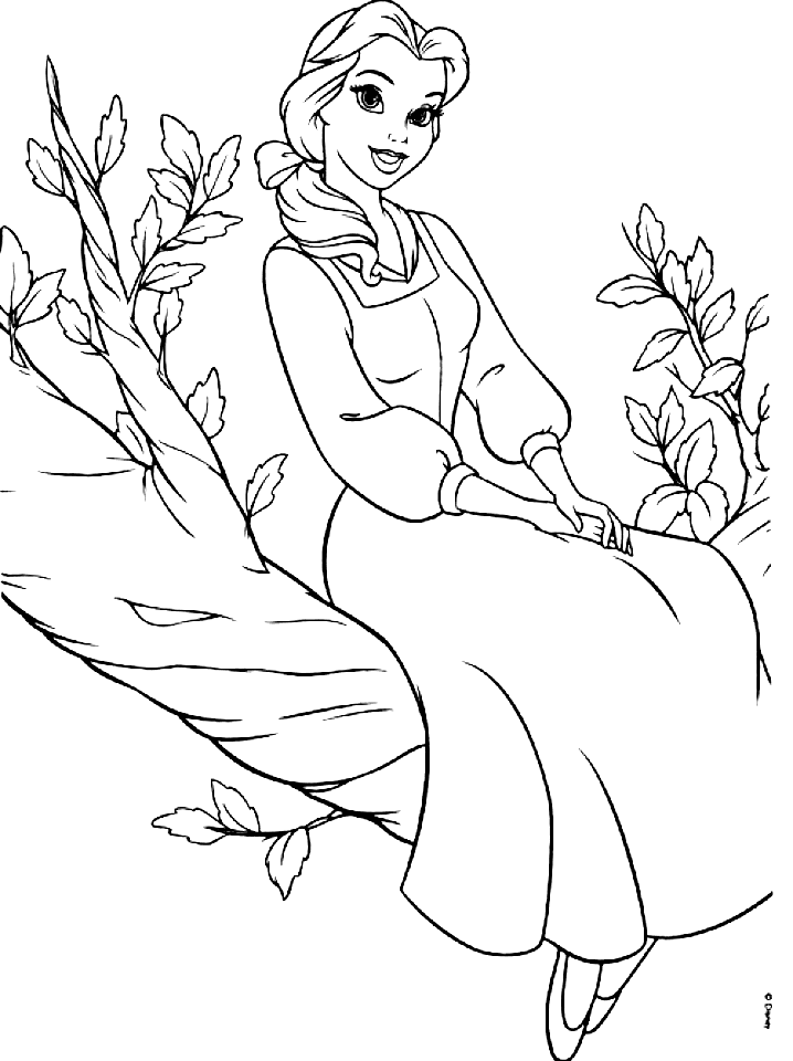 Belle Coloring Pages Coloring Pages For Kids And Adults