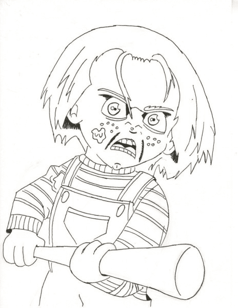 Más de 40 páginas para colorear de Chucky: imprimibles gratis en PDF