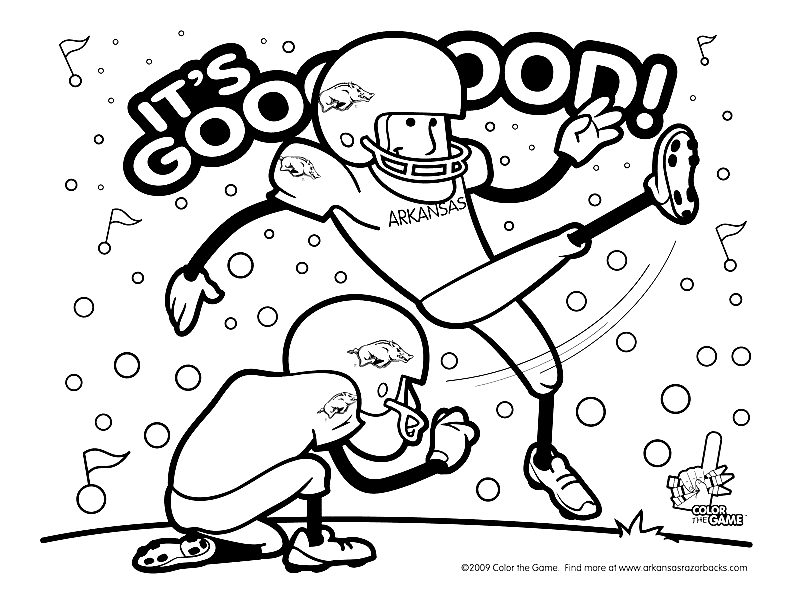 SpongeBob Football Player Coloring Pages Football Coloring Pages