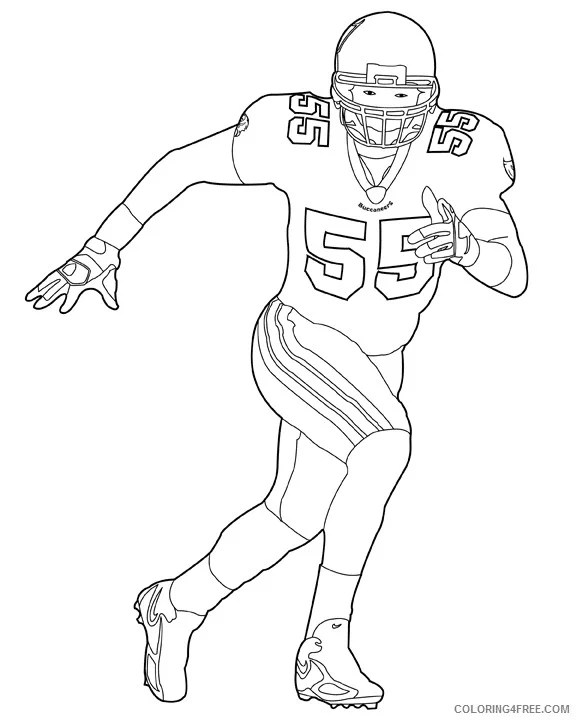 30 Football Player Coloring Pages Free & Printable for Kids and Adults
