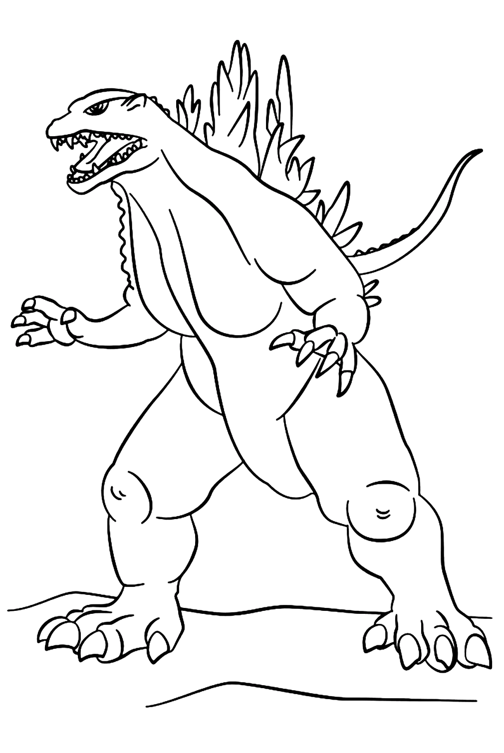 Godzilla Coloring Pages - Coloring Pages For Kids And Adults