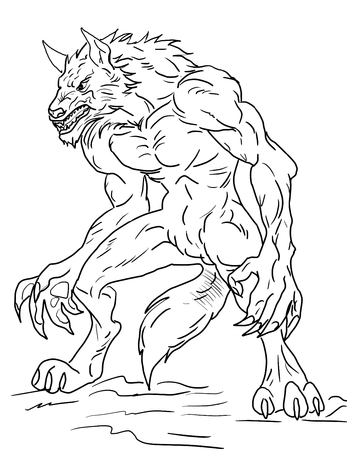 50 Werewolf Coloring Pages