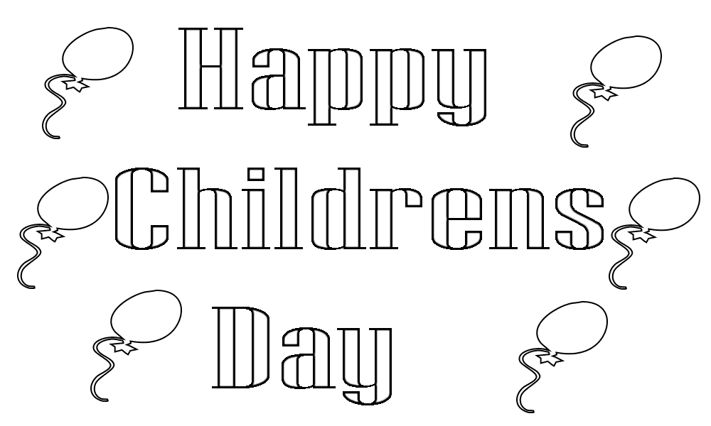 Happy Children’s Day Free Coloring Pages Children's Day Coloring