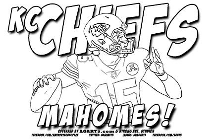 Free Kansas City Chiefs Logo Coloring Page - Free Printable Coloring Pages