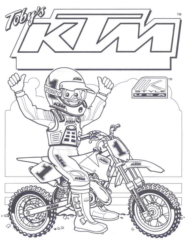 Freestyle Motocross Racing Coloring Pages Dirt Bike Coloring Pages