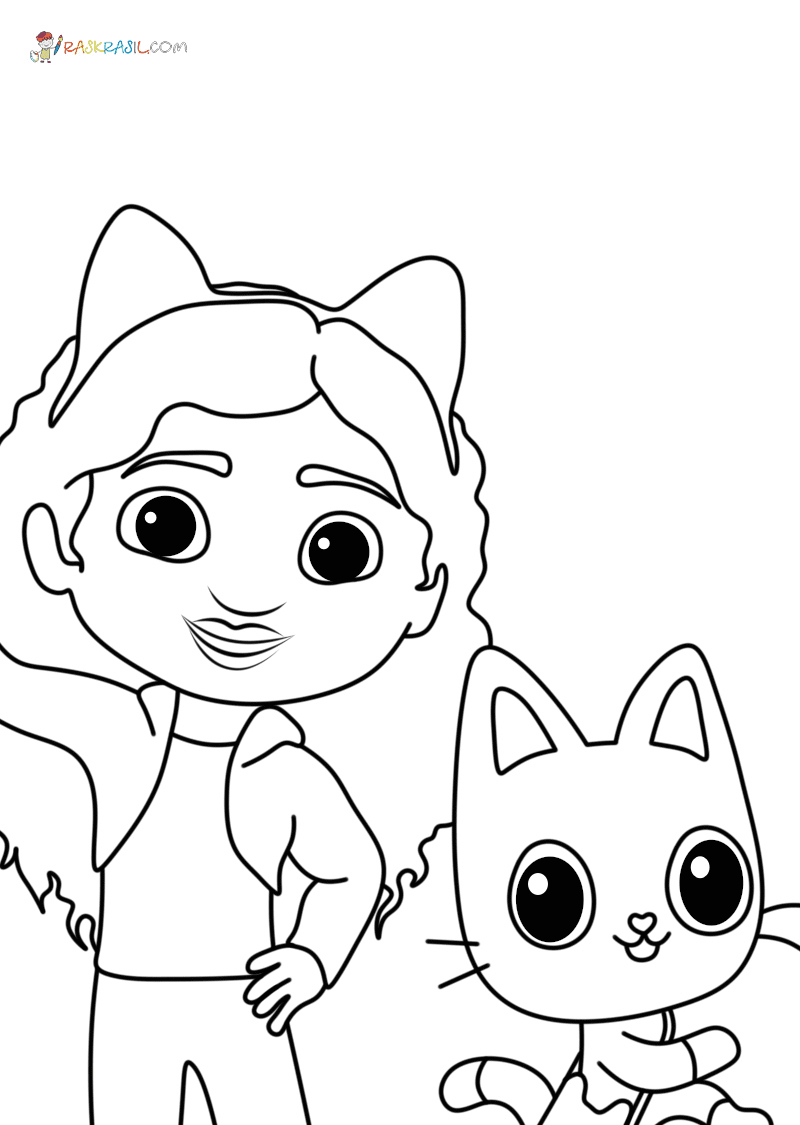Printable Gabby's Dollhouse Coloring Pages - Gabby's Dollhouse Coloring