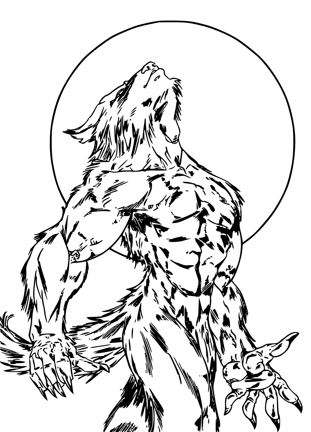 50 Werewolf Coloring Pages