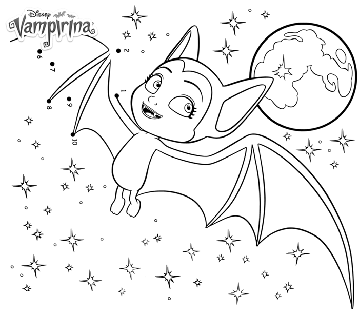 Vampirina In Bat Coloring Page Free Printable Coloring Pages