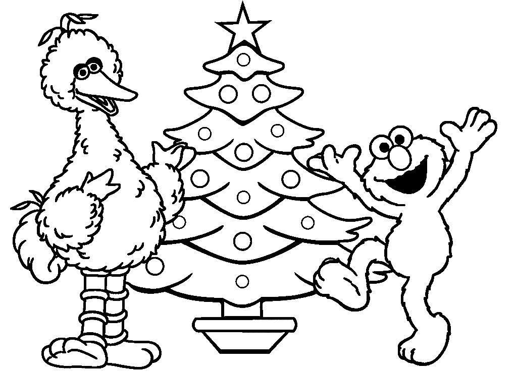 Baby Cookie Monster And Elmo Coloring Pages