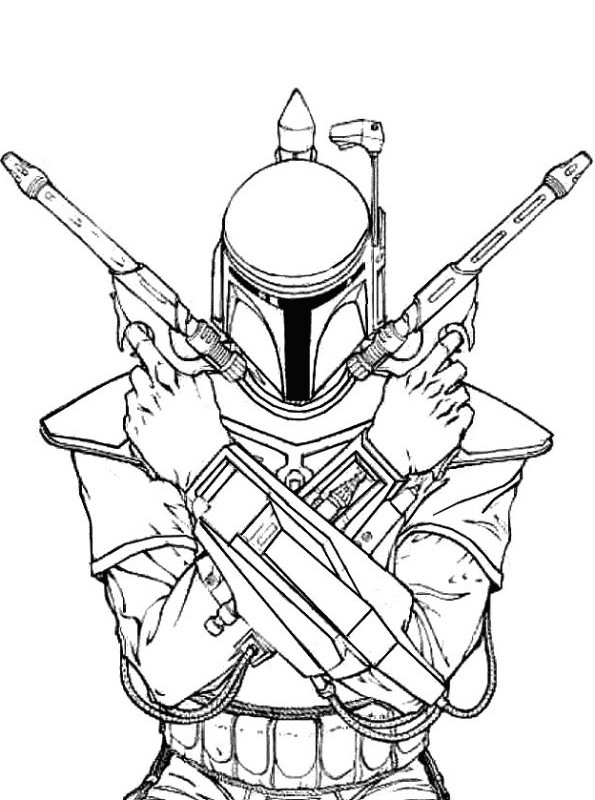 Boba Fett Coloring Pages Printable
