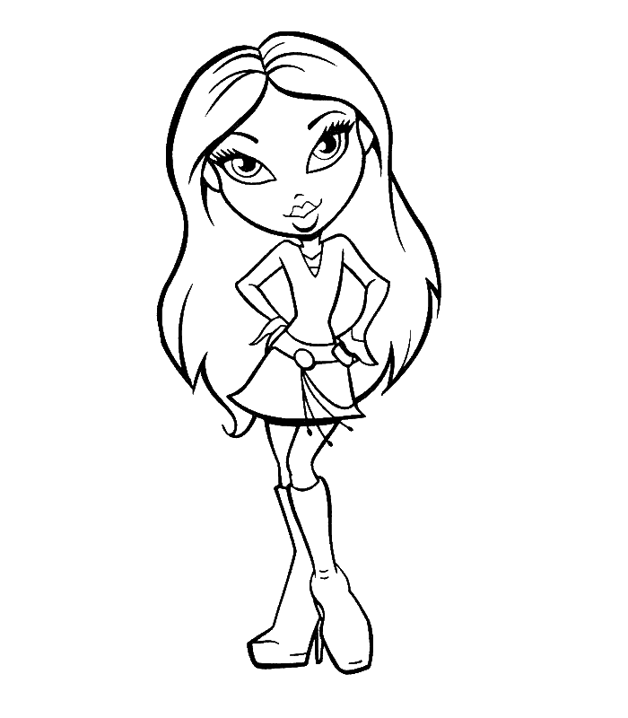 Bratz Mermaid Coloring Pages