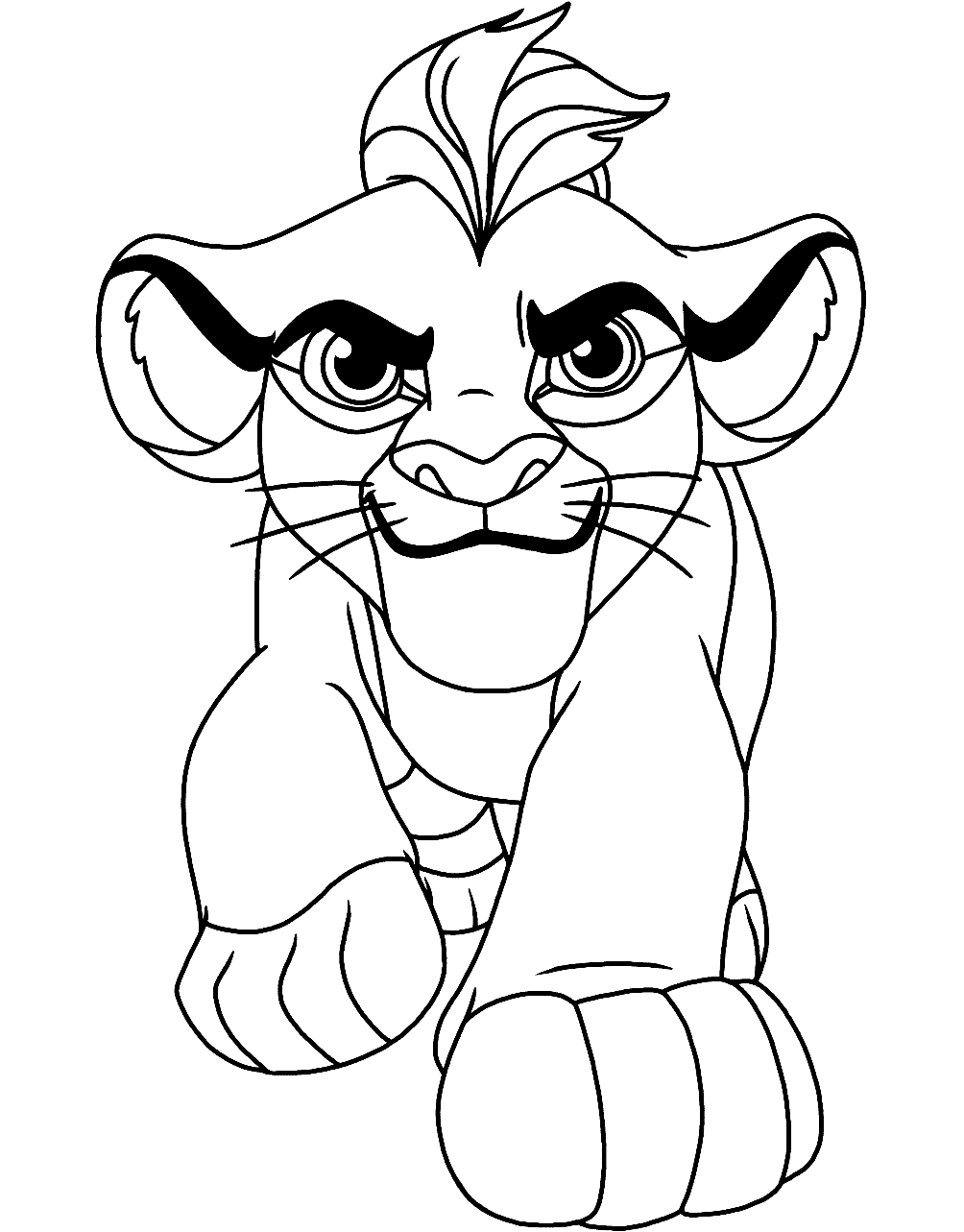 Kion Walking Coloring Pages Lion Guard Coloring Pages P??ginas para