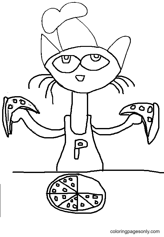 Pete The Cat Halloween Coloring Pages Free Printable Templates