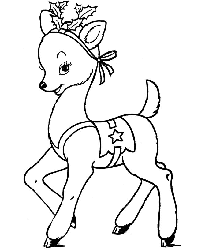 Rudolph Christmas Coloring Page Free Printable Coloring Pages